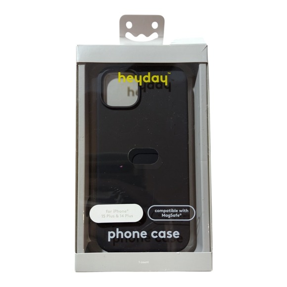 Y4.‎ Heyday MagSafe Phone Case for Apple iPhone 15 Plus & 14 Plus - Black - Picture 1 of 1